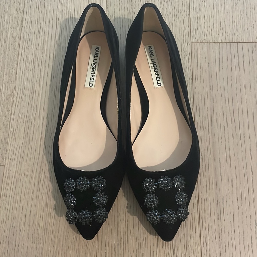Karl Lagerfeld Black flats